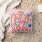 文字名を変更するBoho Arrows花NANAが大好き クッション (ブランケット)