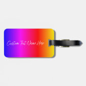 文字名カスタムレインボーカラーラゲージタグ ラゲッジタグ (裏面横)