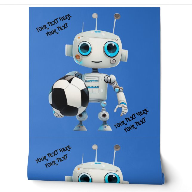 文字名パーソナライズされたロボットサイボーサッカースポーツ 壁紙 (ほどく)