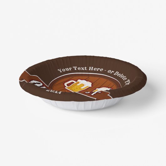 文字名年オクトーバーフェストパーティーの追加20xx ペーパーボウル (傾斜あり)