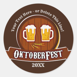 文字名年オクトーバーフェストパーティーの追加20xx ラウンドシール