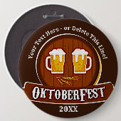 文字名年オクトーバーフェストパーティーの追加20xx 缶バッジ (正面&裏面)
