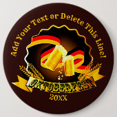 文字名年オクトーバーフェストパーティーの追加20xx 缶バッジ (正面)