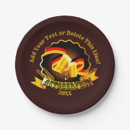 文字名年オクトーバーフェストパーティー20xx 7"を追加 ペーパープレート