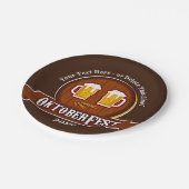 文字名年オクトーバーフェストパーティー20xx 7"を追加 ペーパープレート (アングル)