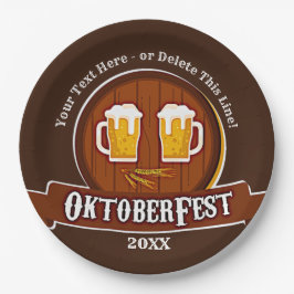 文字名年オクトーバーフェストパーティー20xx 9"を追加 ペーパープレート