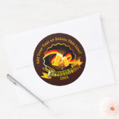 文字名年オクトーバーフェストパーティー20xx Classiの追加 ラウンドシール (封筒)