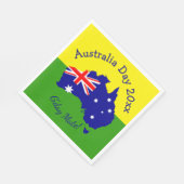 文字年のオーストラリアの日の編集 スタンダードランチョンナプキン (角)