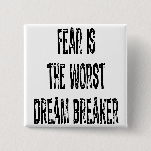 文字恐怖は最悪のドリームブレーカーブラック 缶バッジ (正面)