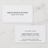 文字情報 名刺 (正面/裏面)