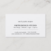 文字情報 名刺 (裏面)