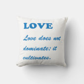 文字愛: ロマンスの精神の精神的な生命パートナーの偶然 クッション (正面)