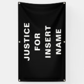 文字抗議の裁判 横断幕 (縦)