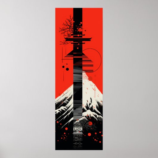 文字日本の図ポスター ポスター (正面)