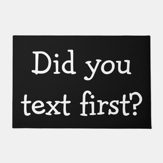 文字最初にか。 ドアマット (正面)