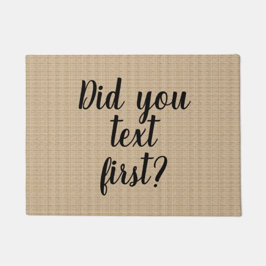 文字最初にか。 -玄関マット ドアマット (正面)