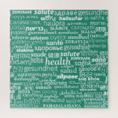 文字正常性ワード数々の言語パズルの色 ジグソーパズル (縦)