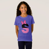 文字点々のあるs tシャツ (正面フル)