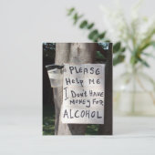 文字笑わされるはがき ポストカード (スタンド正面)