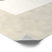 文字紫カスタム抽象芸術アルコールインクの追加 ポスター (角)