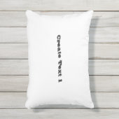 文字結婚式の贈り物と親善記念日の作成 アウトドアクッション (正面(縦))