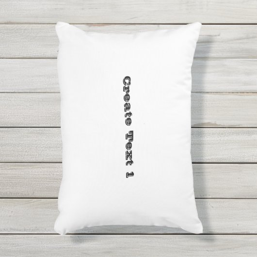 文字結婚式の贈り物と親善記念日の作成 アウトドアクッション (正面(縦))