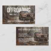 文字統合されたOffroading写真 名刺 (正面/裏面)