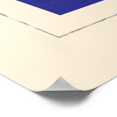 文字航海の「C」信号フラグ ポスター (角)