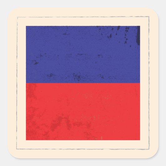 文字航海の「E」信号フラグ スクエアシール (正面)