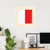 文字航海の「H」信号フラグ ポスター (ホームオフィス)