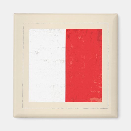 文字航海の「H」信号フラグ マグネット (正面)