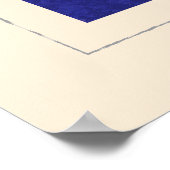 文字航海の「J」信号フラグ ポスター (角)