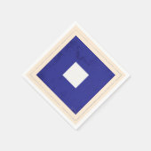 文字航海の「P」信号フラグ スタンダードカクテルナプキン (角)