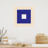 文字航海の「P」信号フラグ ポスター (キッチン)