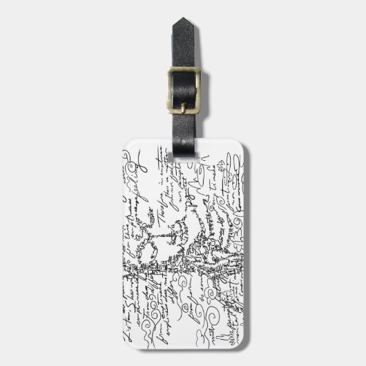 文字菩薩 ラゲッジタグ (正面縦)