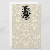 文字華美"L" 便箋 (正面/裏面)