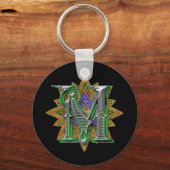 文字華美Mキーチェーン キーホルダー (正面)