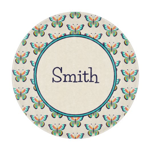 文字蝶 カッティングボード (正面)