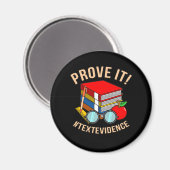 文字証拠を証明する英語先生 マグネット (正面/裏面)