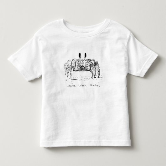 文字通りの水平思考 トドラーTシャツ (正面)