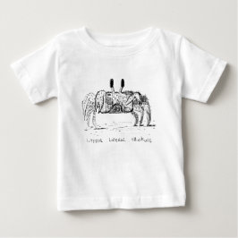 文字通りの水平思考 ベビーTシャツ