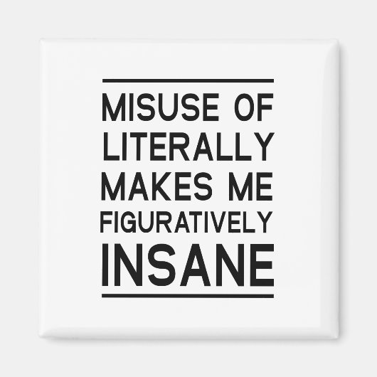 文字通りの誤用 マグネット (正面)