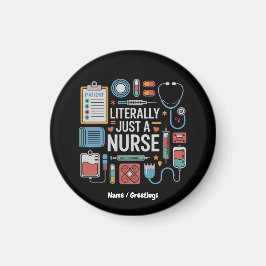 文字通りナース登録ナースギフト マグネット