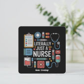 文字通りナース登録ナースギフト 招待状 (スタンド正面)