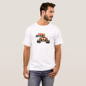 文字通りボディビルダー - 笑えるジムTシャツ Tシャツ (正面フル)