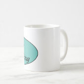 文字通りマグを揺すること コーヒーマグカップ (正面右)