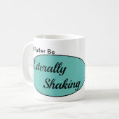 文字通りマグを揺すること コーヒーマグカップ (正面左)