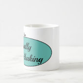 文字通りマグを揺すること コーヒーマグカップ (中央)