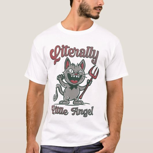 文字通りリトル・エンジェル Tシャツ (正面)