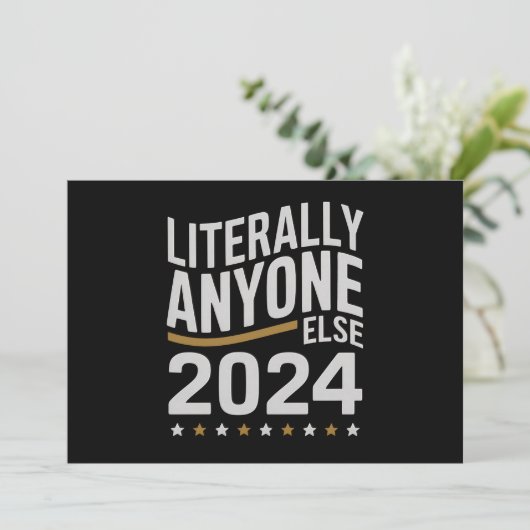 文字通り他の誰もが2024年の政治選挙 招待状 (スタンド正面)